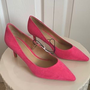 H&M Pink Suede Heels Size 6